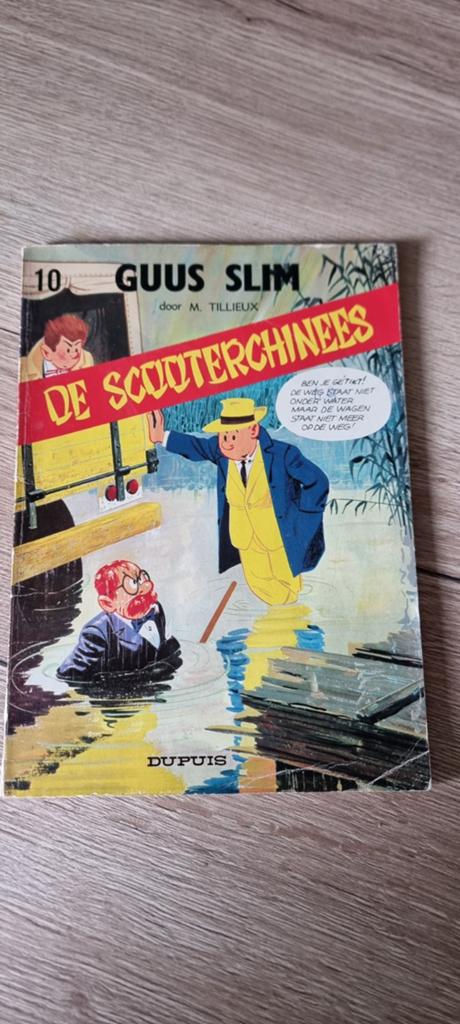 Stripalbum Guus Slim - De scooterchinees (nummer 10), Boeken, Stripverhalen, Eén stripboek, Ophalen of Verzenden, Gelezen, M. Tillieux