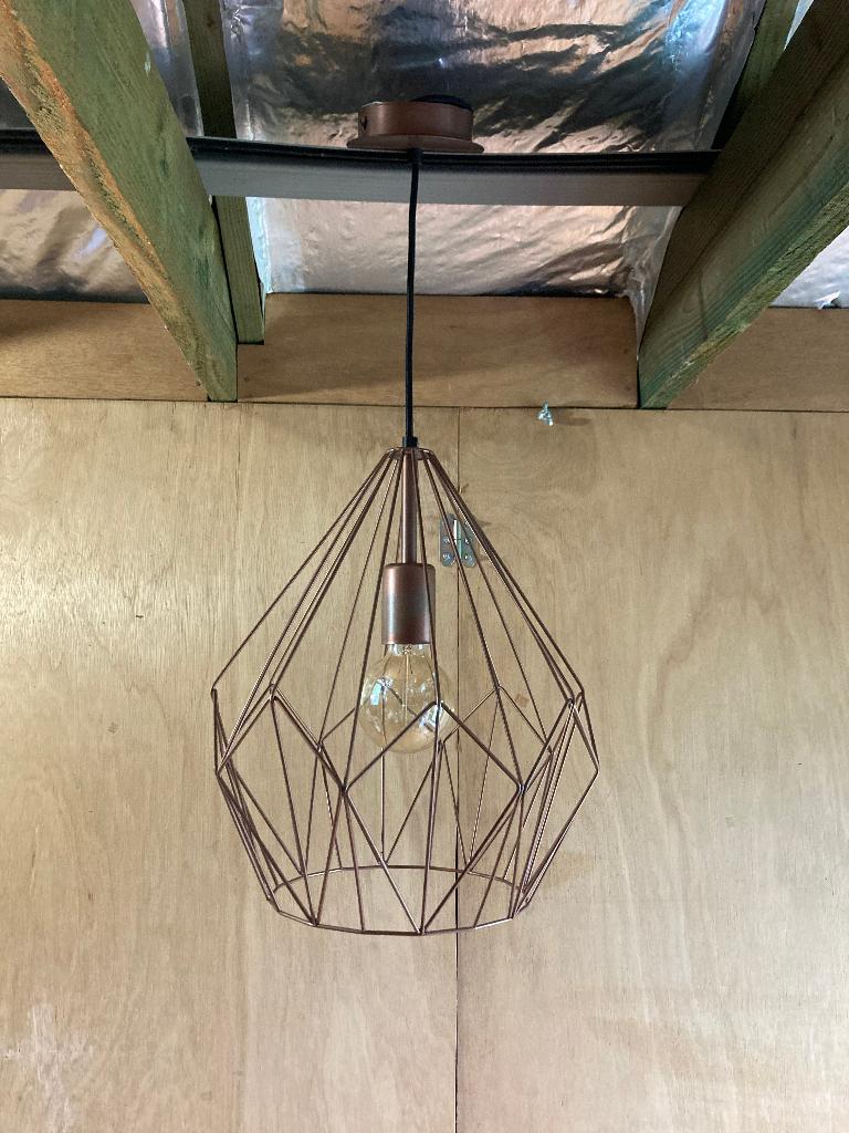 Eglo Hanglamp brons, Ophalen, Zo goed als nieuw, Modern, Metaal