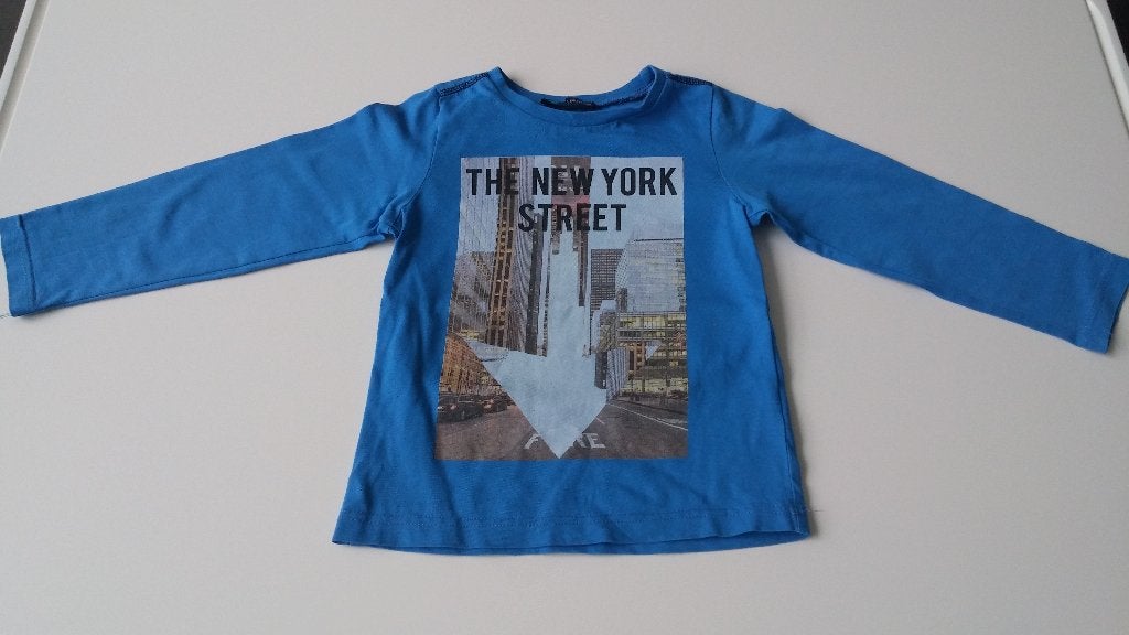 T-shirt bleu New York, taille 98, Enfants & Bébés, Vêtements enfant | Taille 98, Enlèvement ou Envoi, Comme neuf, Garçon, Chemise ou À manches longues