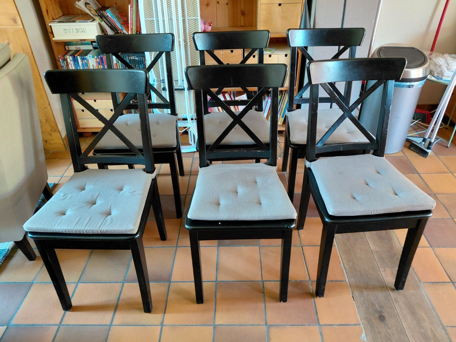 lot 6 chaises ikea, Maison & Meubles, Enlèvement