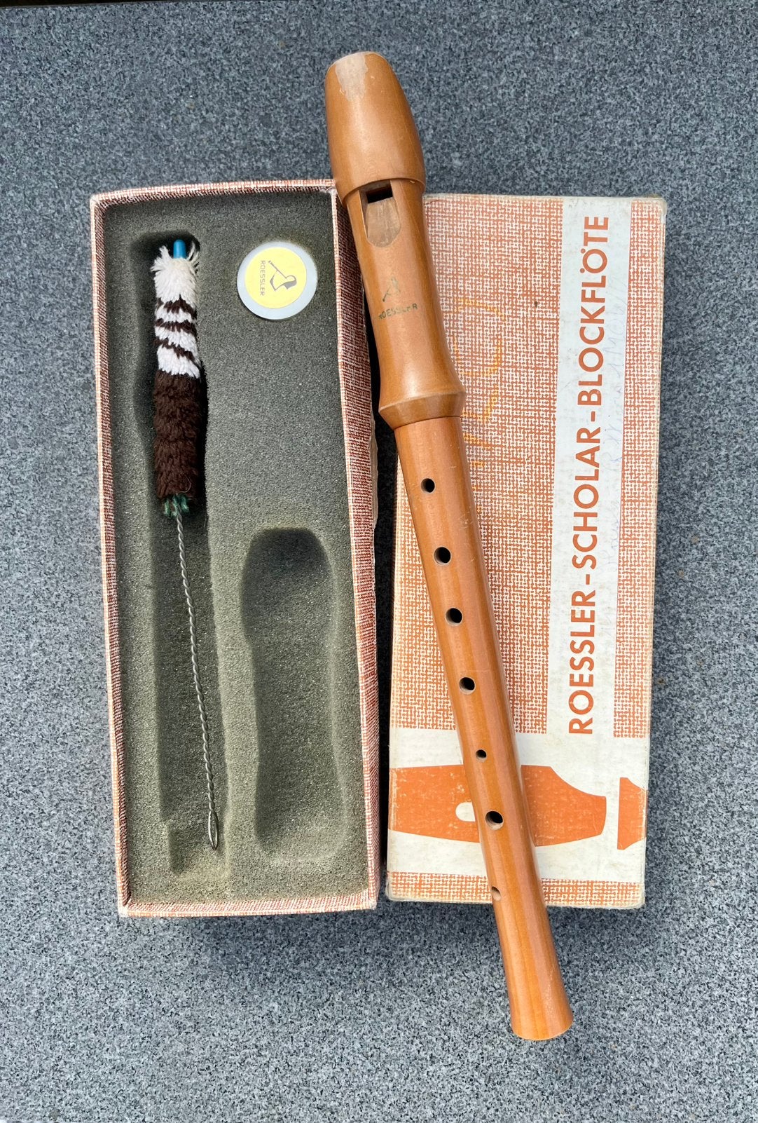 Roessler houten sopraan blokfluit – compleet, Muziek en Instrumenten, Ophalen, Gebruikt
