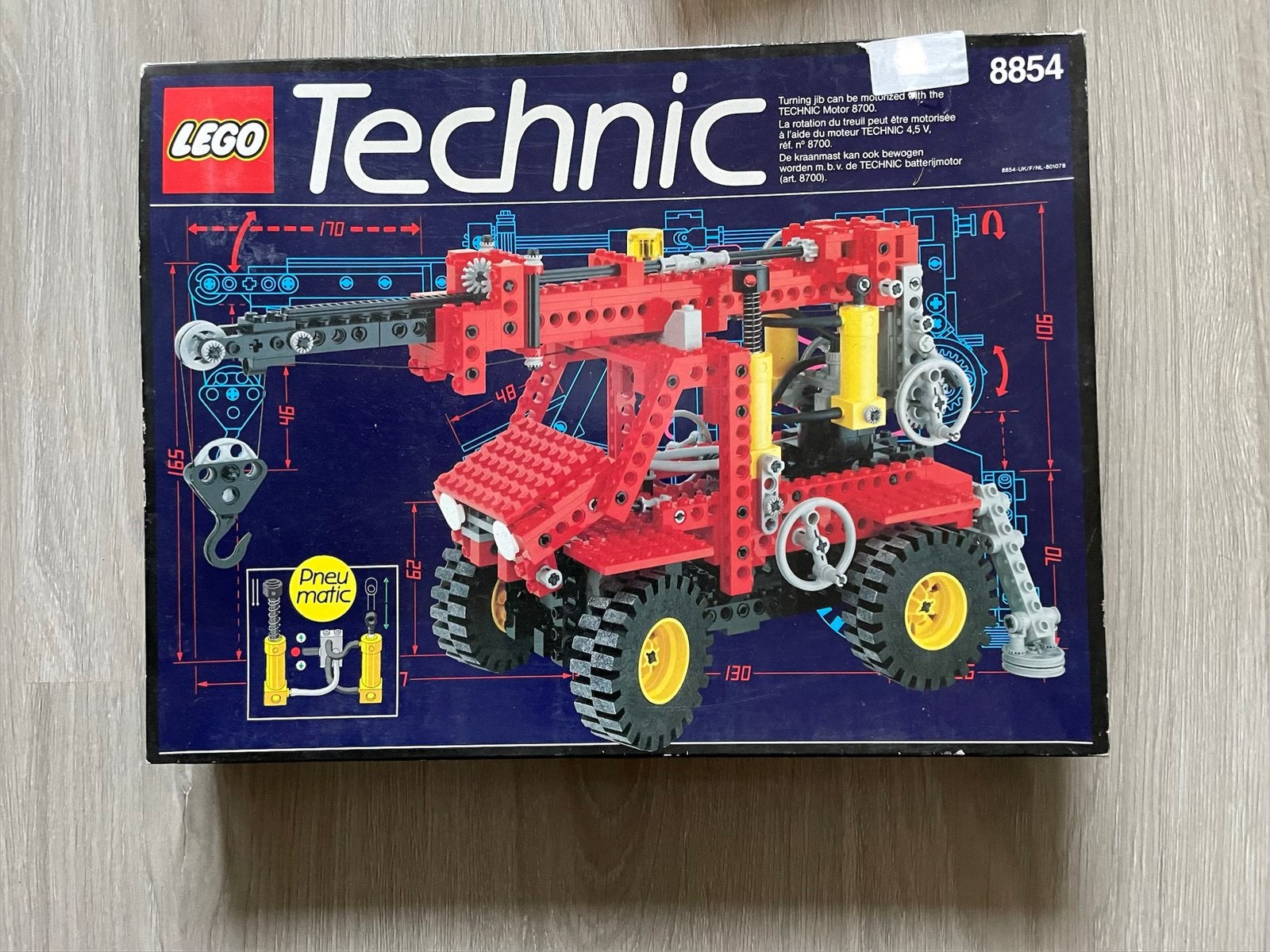 Lego Technic 8854 Grue électrique pneumatique année 80, Enlèvement ou Envoi, Lego, Comme neuf, Technic