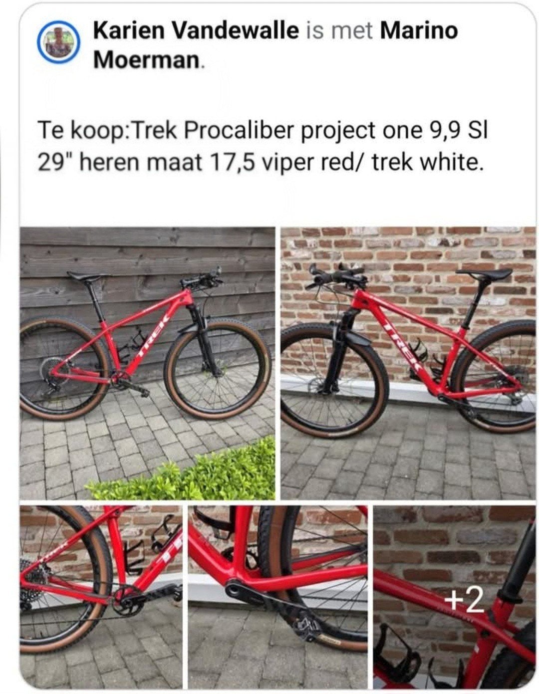 Trek procaliber, Ophalen