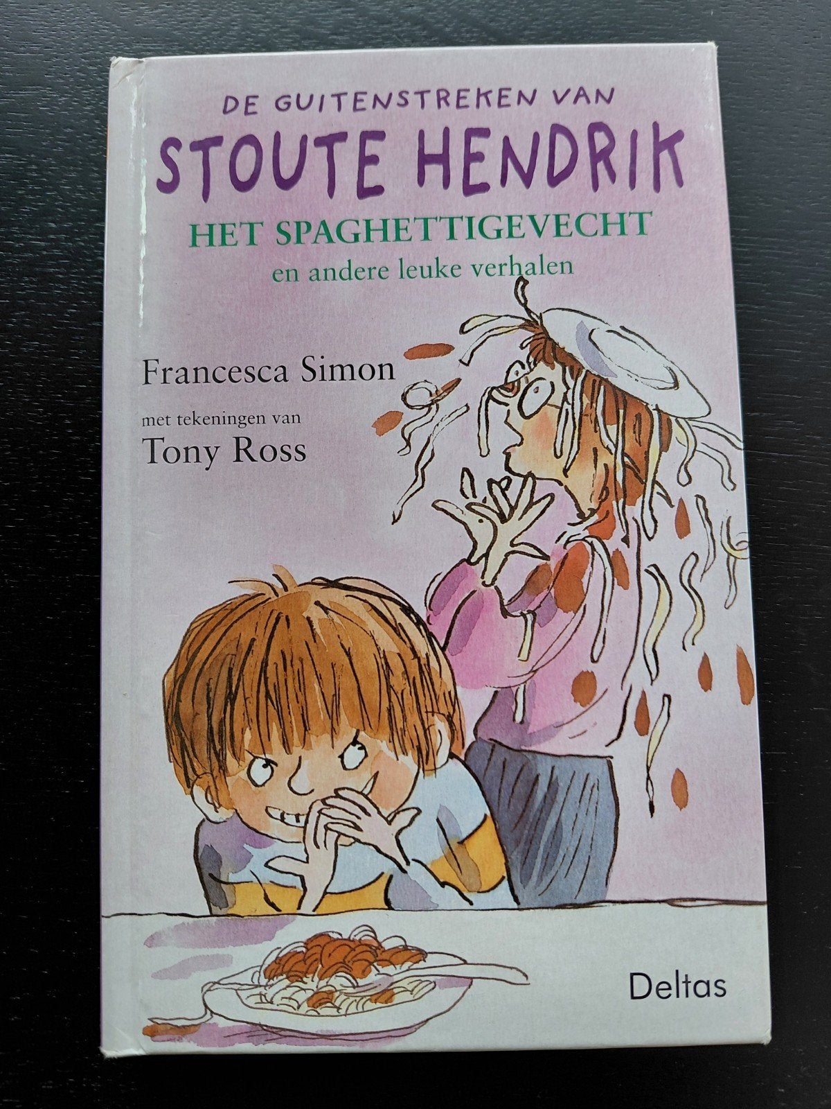 Het Boek "Spaghettigevecht en andere leuke verhalen", Ophalen, Verhalen