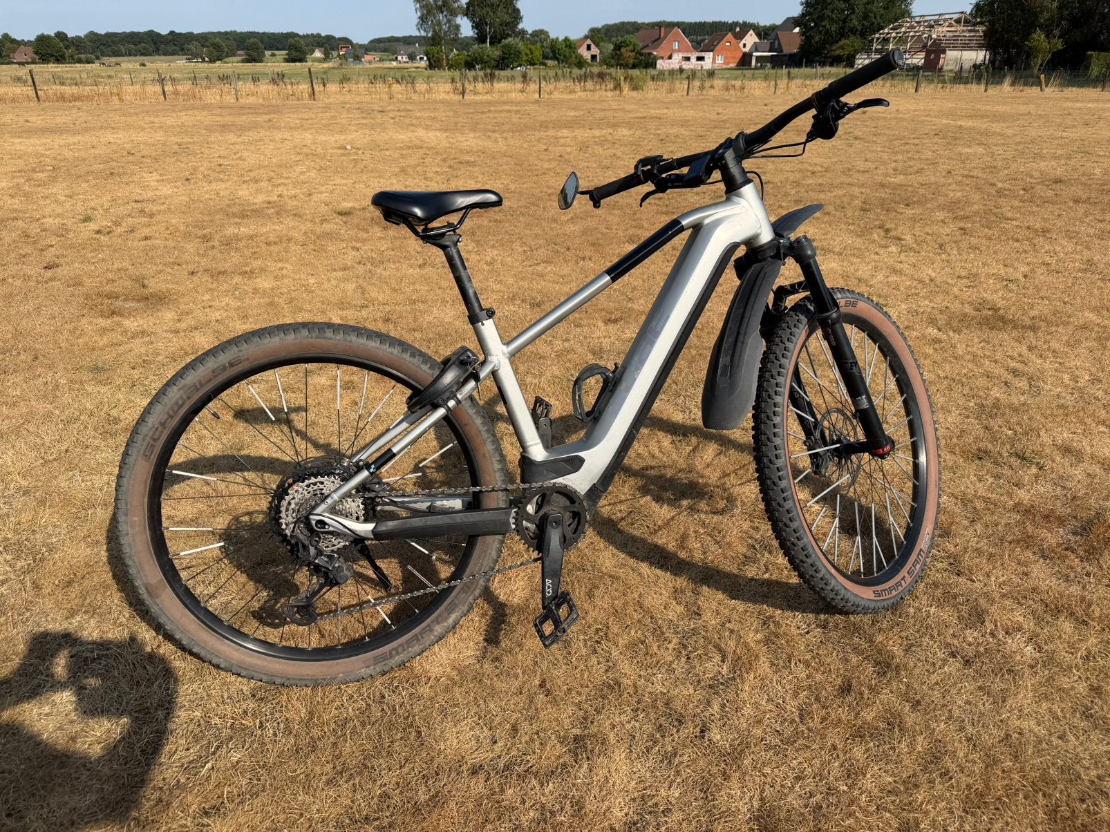 Cube EMTB reaction  hybride SLX 750 grey 2023 5198km, Fietsen en Brommers, Elektrische fietsen, Ophalen, Zo goed als nieuw, Cube