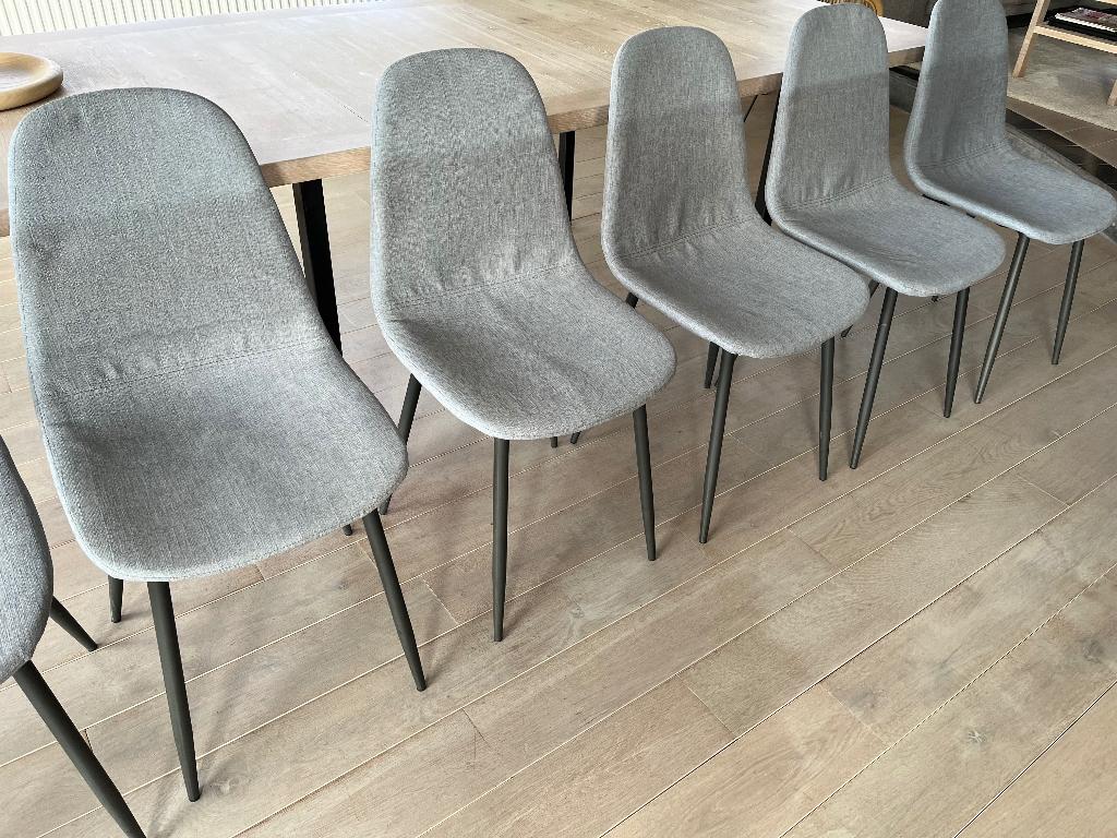 Grijze stoffen stoelen, Huis en Inrichting, Ophalen