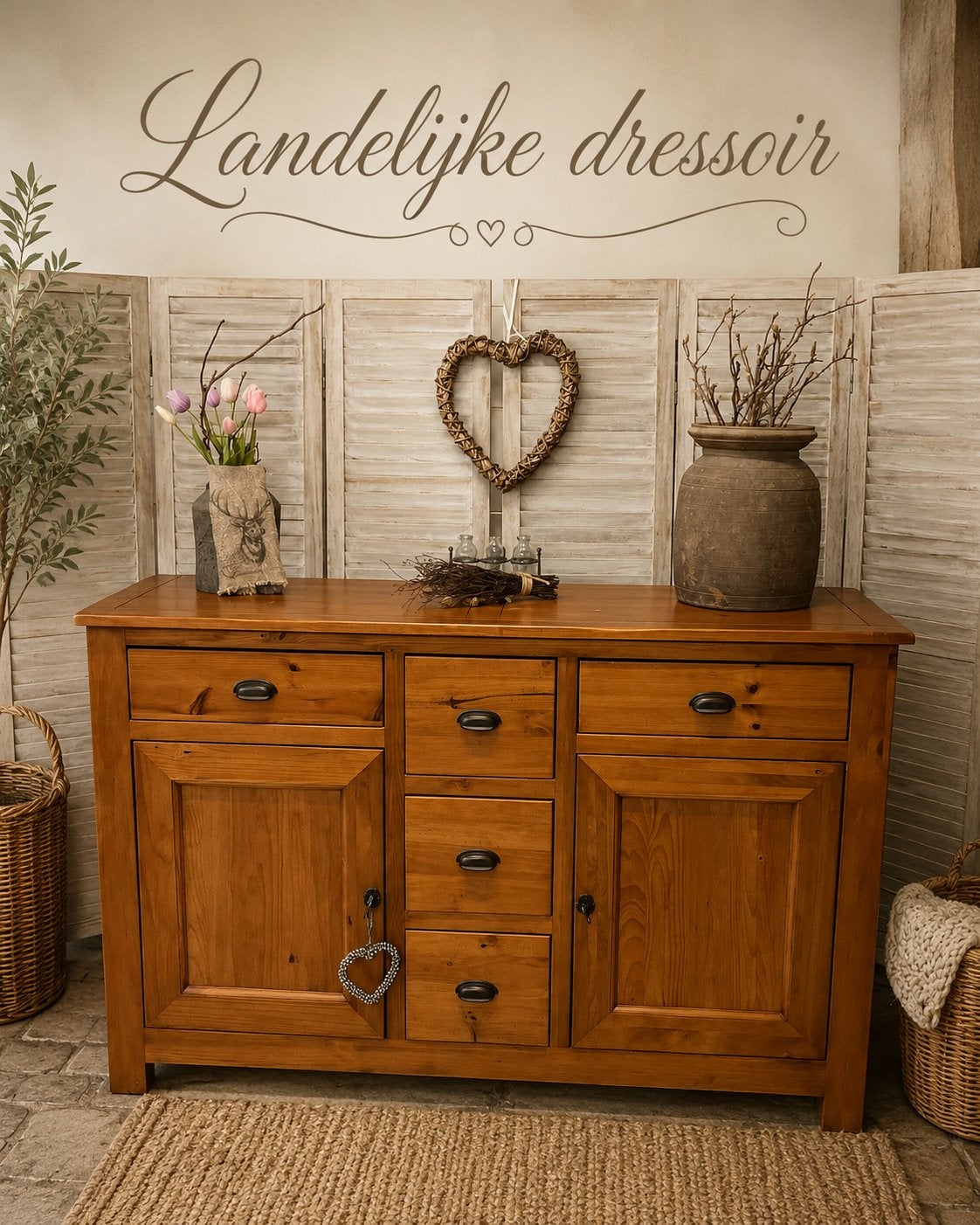 Mooie landelijke dressoir, Enlèvement, Comme neuf