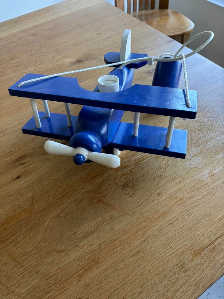 Lamp blauw vliegtuig kinderkamer, Ophalen, Zo goed als nieuw