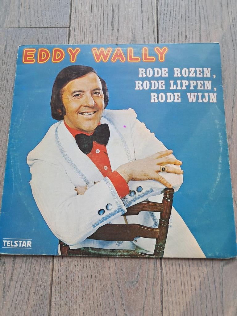 Lp Eddy Wally, rode rozen, rode lippen, rode wijn, Ophalen of Verzenden