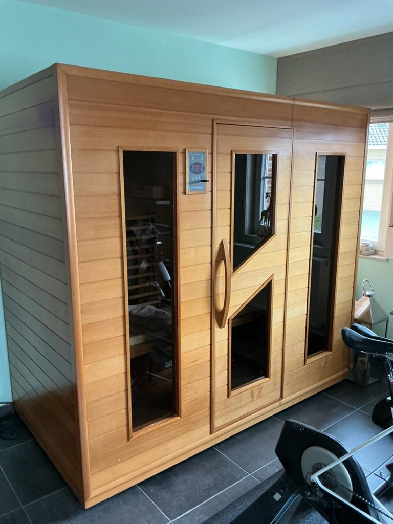 Infraroodcabine met ruimte om volledig te liggen, Sport en Fitness, Sauna, Ophalen, Zo goed als nieuw, Infrarood