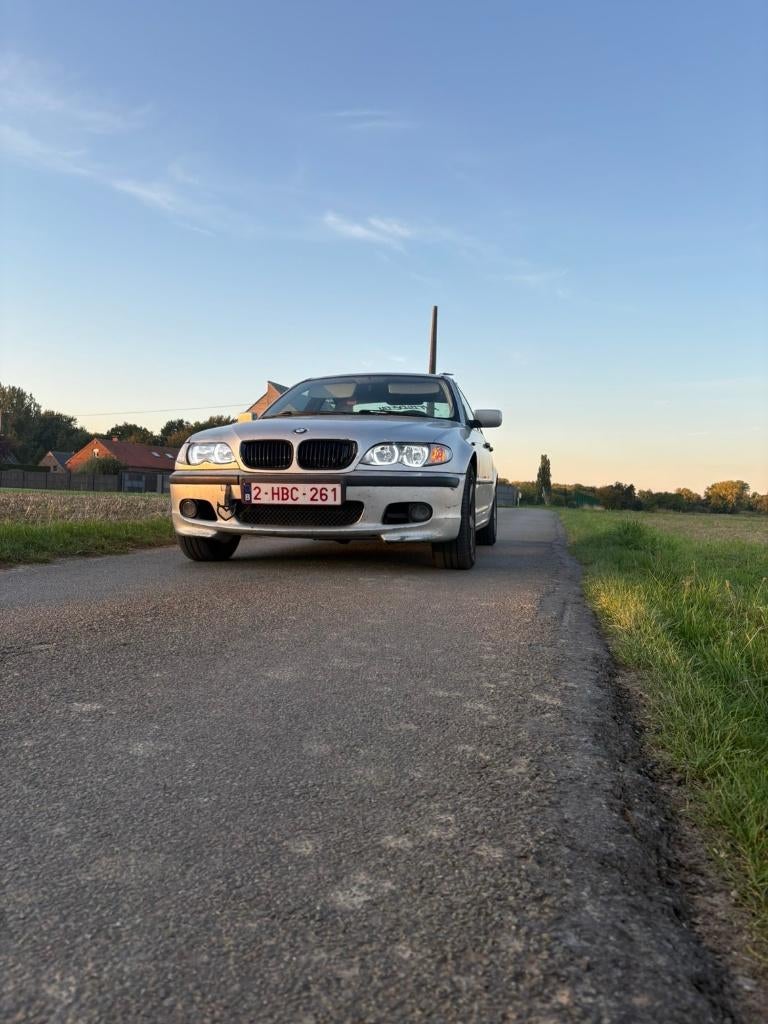 BMW 318d E46, Auto's, BMW, Airbags, Achterwielaandrijving, Zwart, Leder