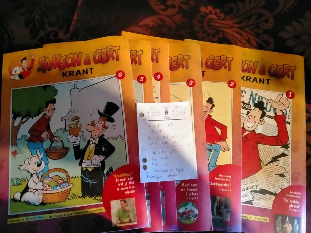 Bijna 200 Samson en Gert krantjes, Enlèvement, Comme neuf