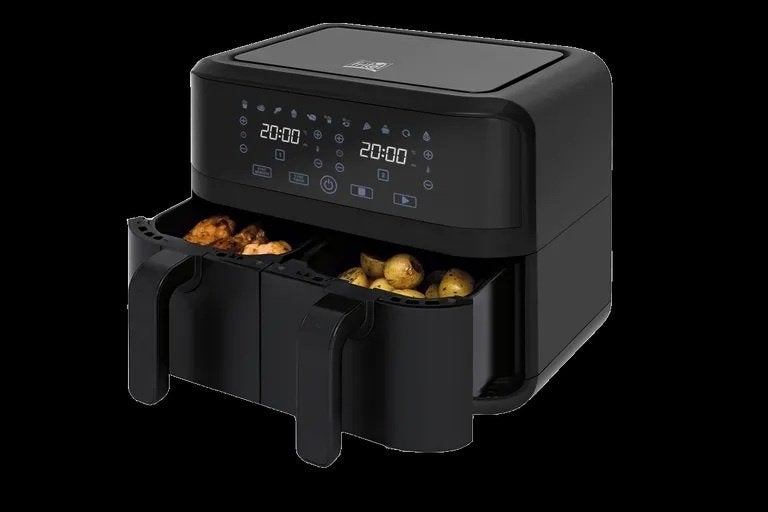 Air Fryer Double Fritel SnackTastic 8180 DUO, Electroménager, Friteuses à air, Enlèvement, Comme neuf, Friteuse à air, 1500 grammes ou plus