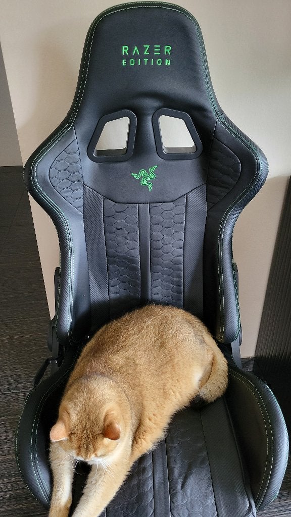 Razer type Z Gaming Chair, Ophalen, Gebruikt, Zwart, Gaming bureaustoel