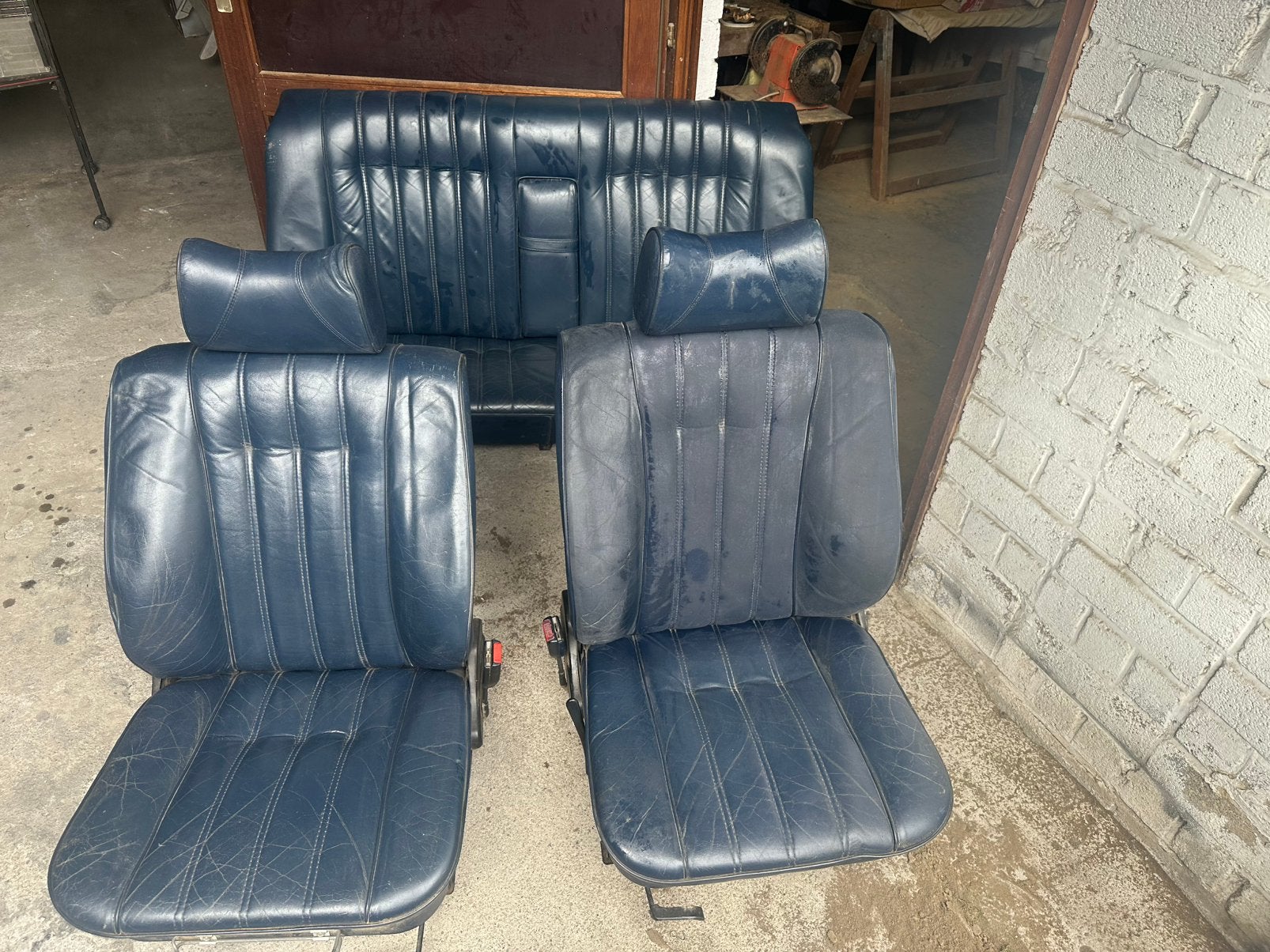 BMW E28 intérieur cuir bleu, Autos : Pièces & Accessoires, Enlèvement, BMW