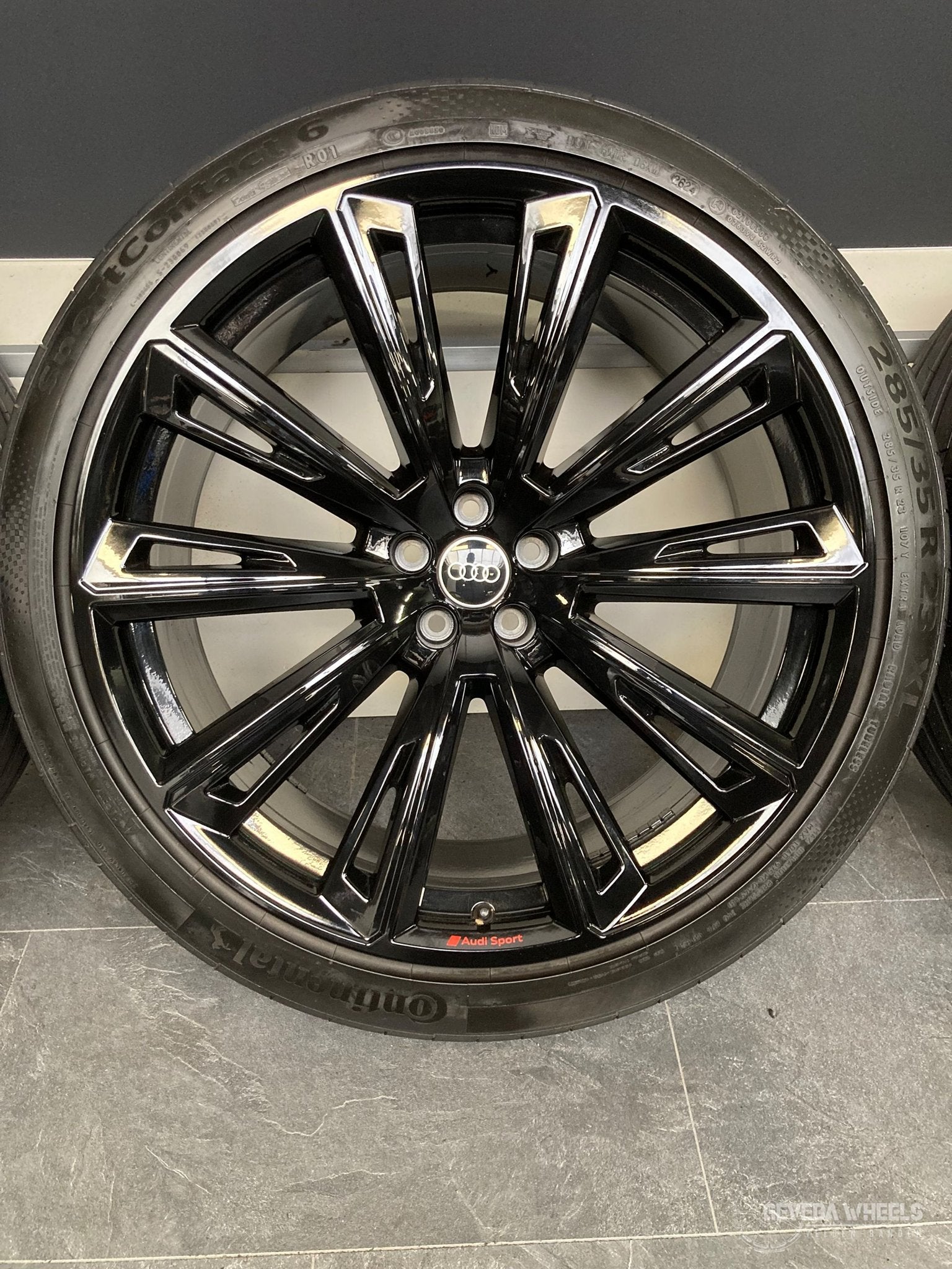 23” originele Audi Q8 / SQ8 / RSQ8 velgen + banden 5x112 4M8, Pneus et Jantes, 285 mm, Véhicule de tourisme, Pneus été