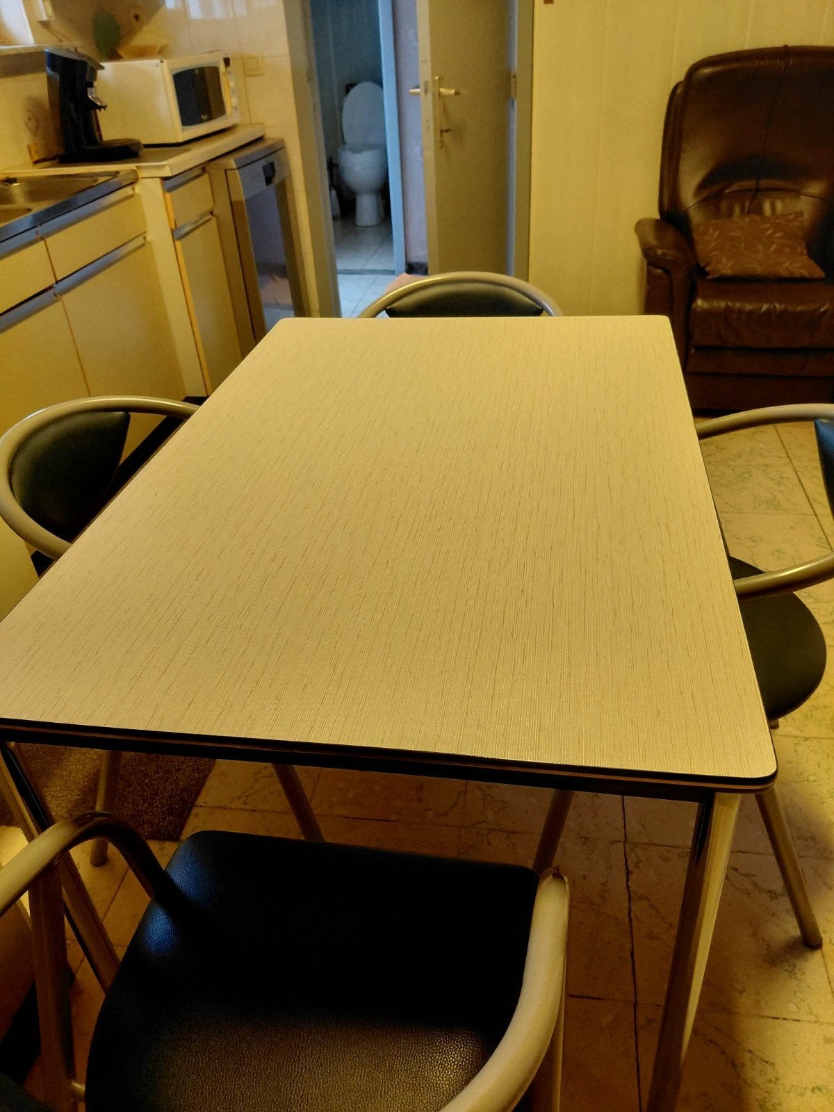 Keukentafel met 4 stoelen, Huis en Inrichting, Tafels | Eettafels, Ophalen