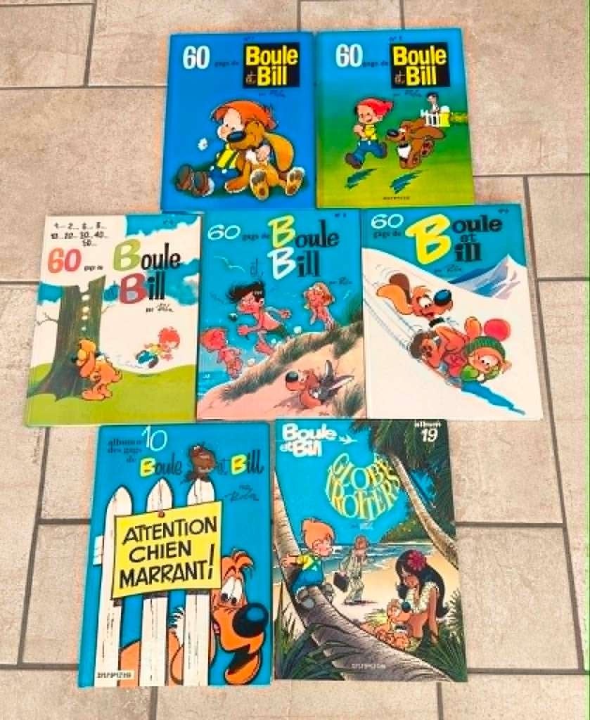 Lot de 7 BD  Boule et Bill -  en parfait état, Plusieurs BD, Comme neuf, Enlèvement, Dupuis
