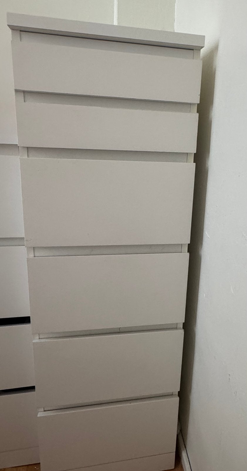 Commode blanche, Moins de 25 cm, 5 tiroirs ou plus, Enlèvement, Utilisé
