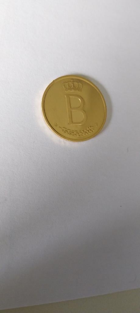 Pièce commémorative en or 1976 du roi Baudouin, Enlèvement, Or, Monnaie en vrac