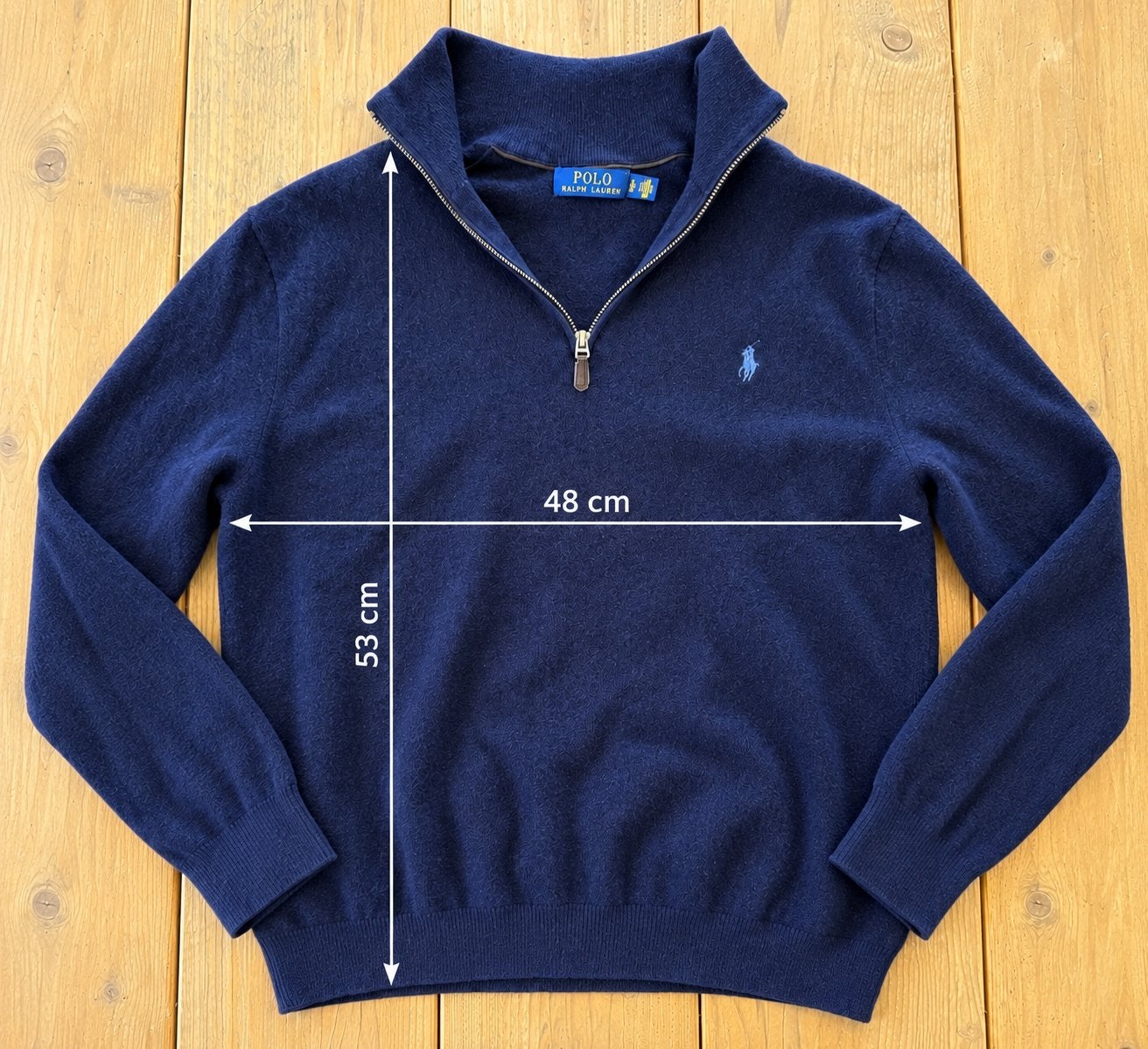 Pull zippé Ralph Lauren en mérinos (taille L), Enlèvement ou Envoi, Comme neuf