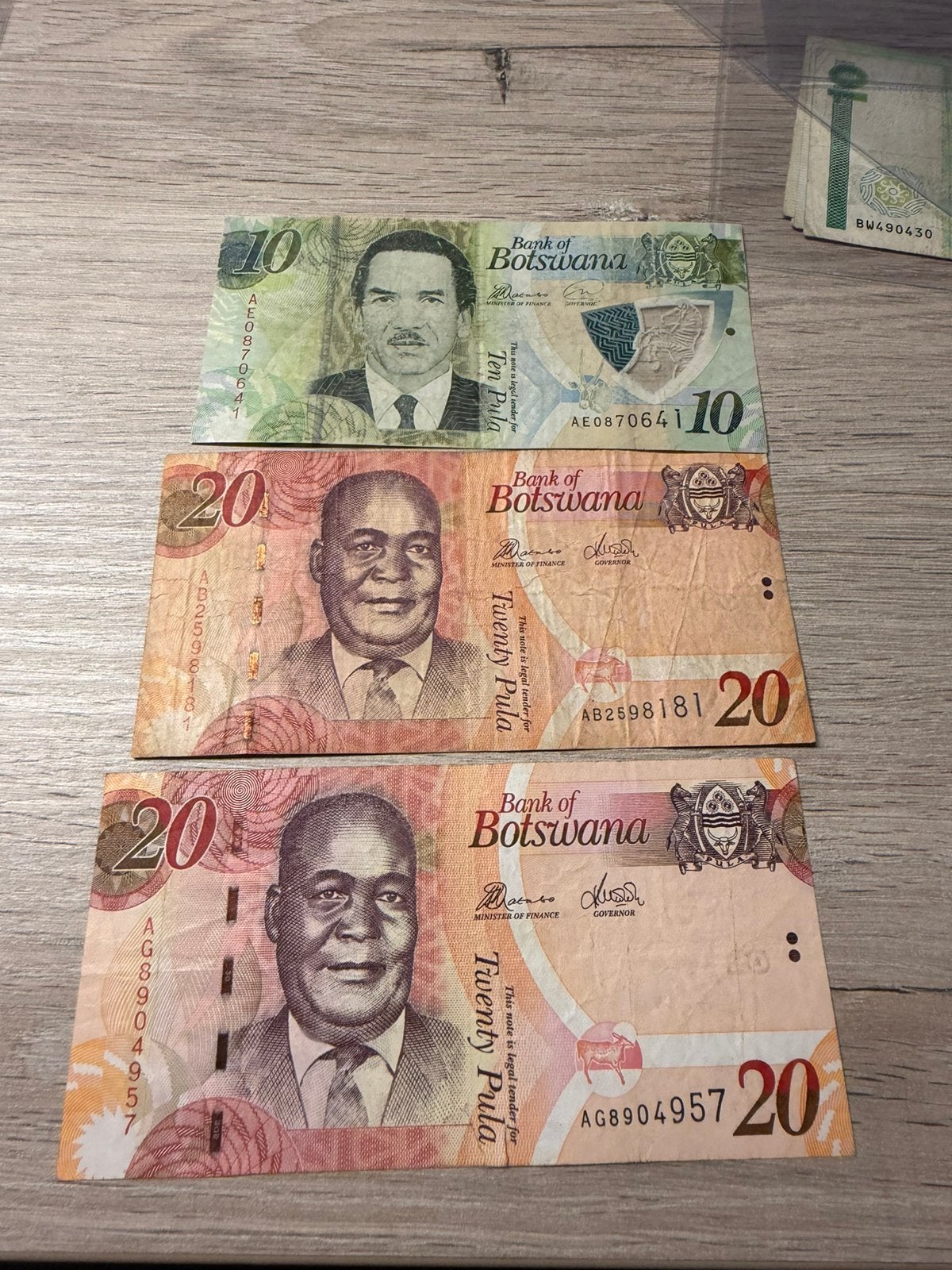 Set Botswana biljetten, Postzegels en Munten, Ophalen of Verzenden