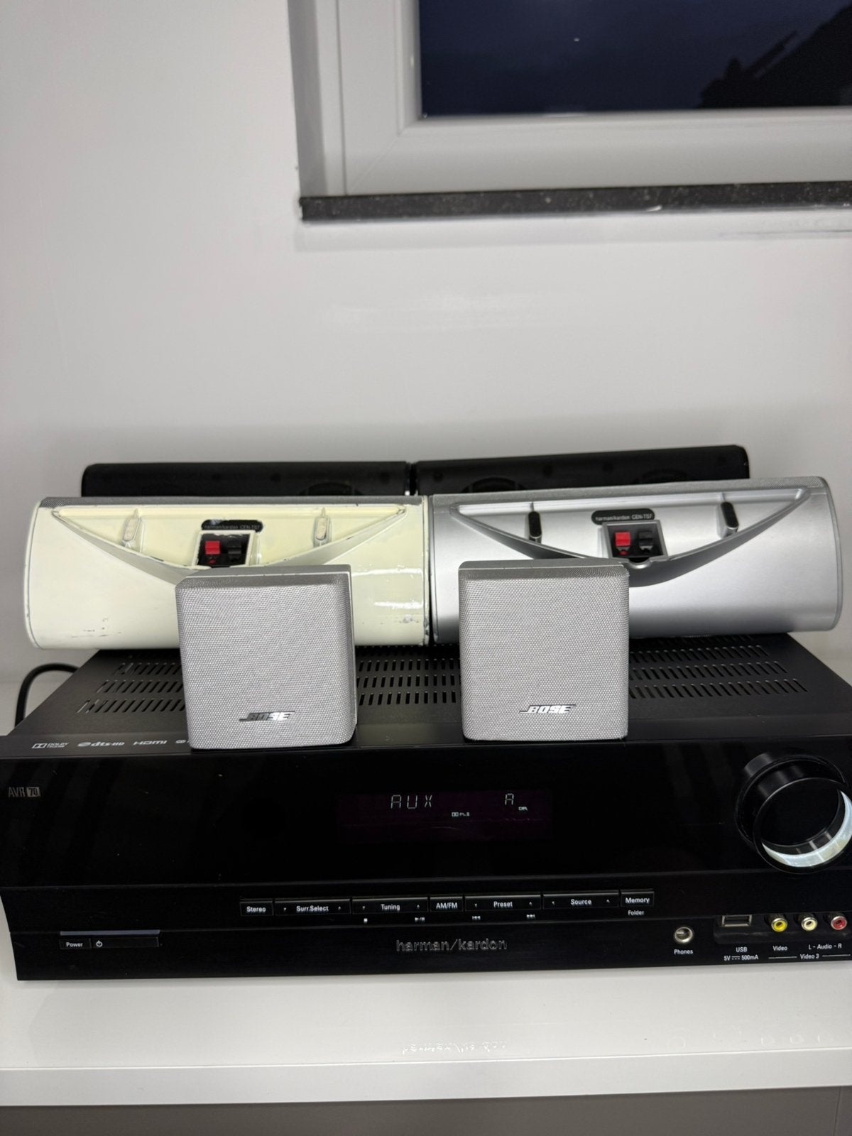 Harman Kardon AVR 70 Receiver + HarmanKardon & Bose Speakers, TV, Hi-fi & Vidéo, Ensembles home-cinéma, Utilisé, Lecteur Blu-ray