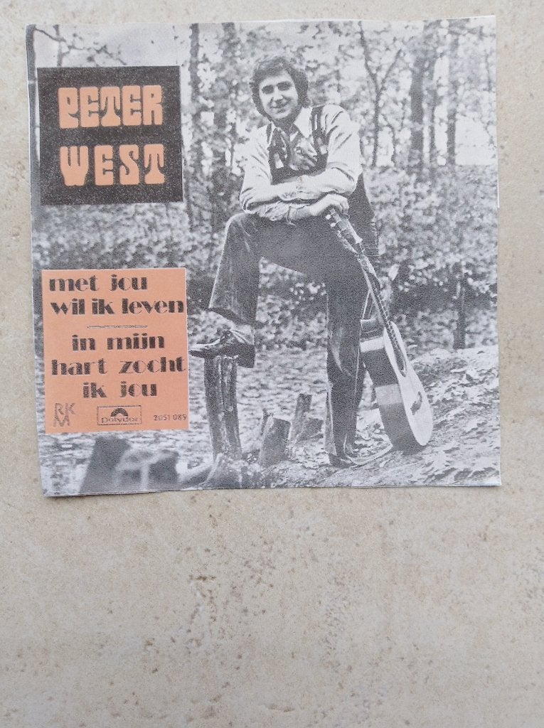 Peter West: "Met jou wil ik leven" - Ned.Vert/Peter West-SET, CD & DVD, Vinyles | Néerlandophone, Pochette photo, Enlèvement ou Envoi