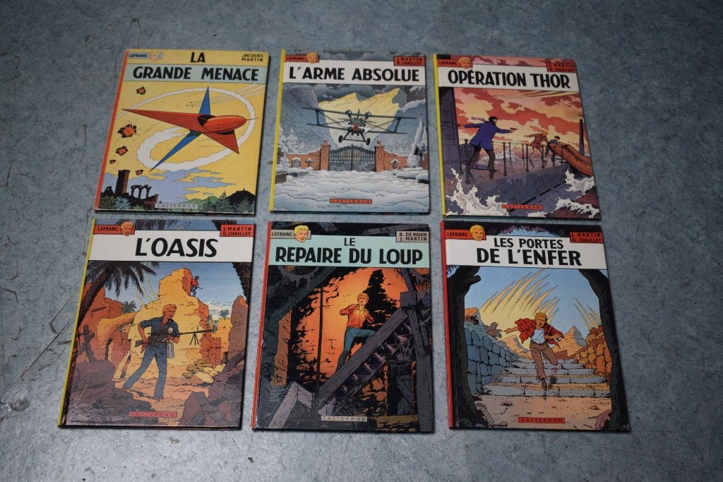 collection 6 BD Lefranc bande dessinées, Livres, BD, Enlèvement ou Envoi, Comme neuf