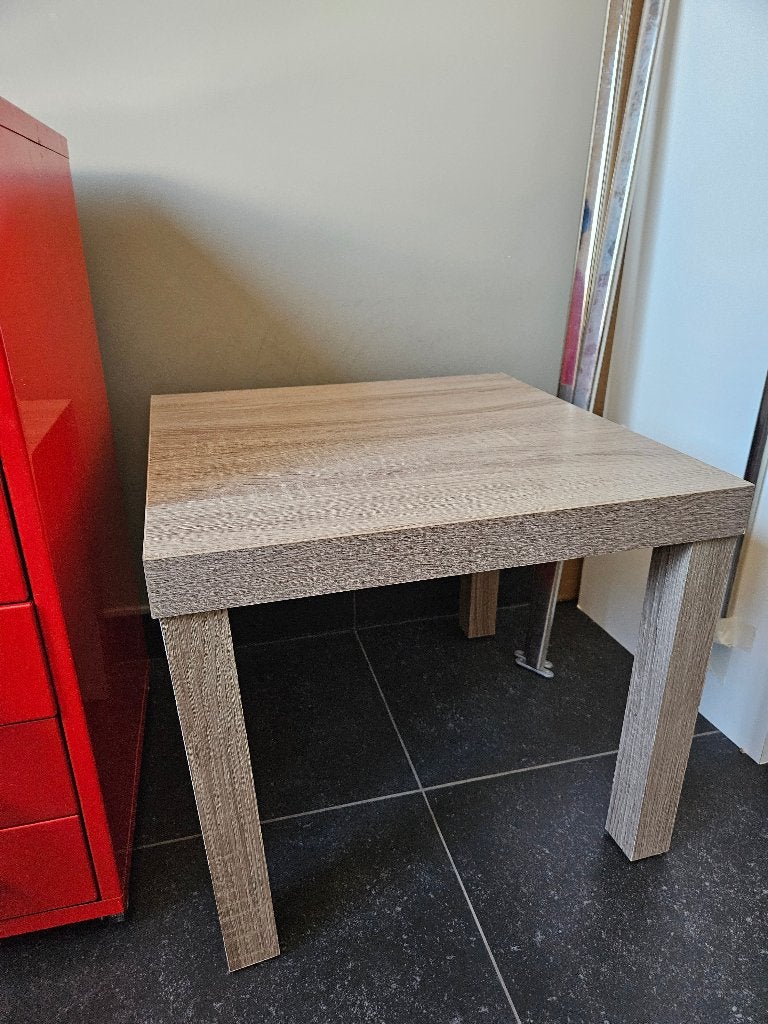 Vierkante tafel, Huis en Inrichting, Tafels | Salontafels, Ophalen, Minder dan 50 cm, Gebruikt, Vierkant