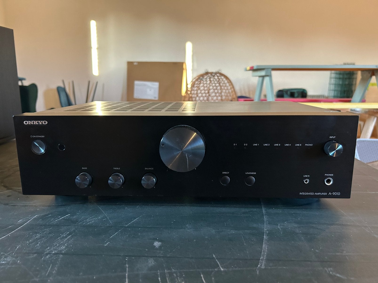 Onkyo A-9010, Audio, Tv en Foto, Ophalen, Gebruikt, Onkyo, Minder dan 60 watt
