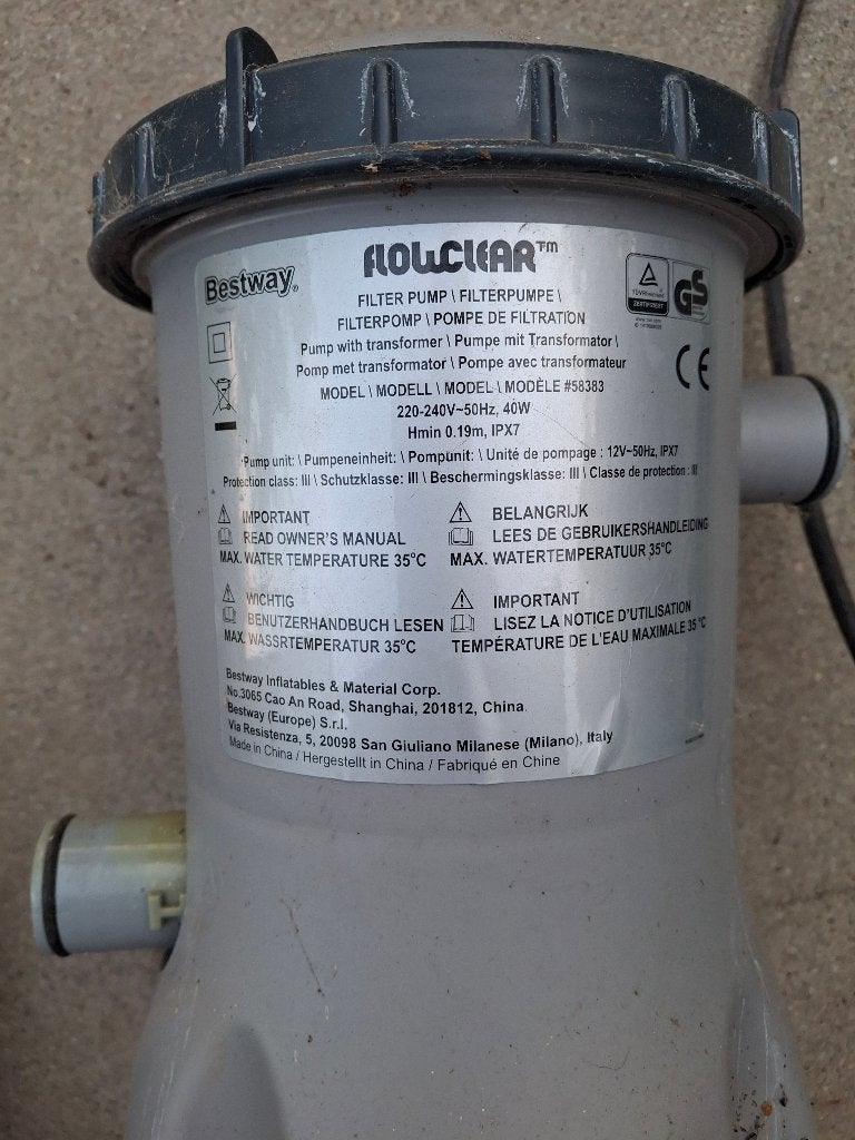 Bestway Waterpomp zwembad flowclear, Tuin en Terras, Ophalen, Gebruikt, Zwembadpomp