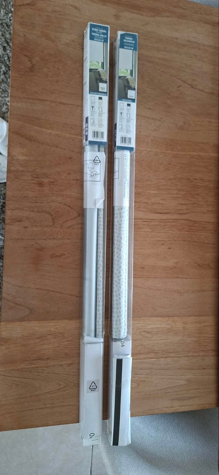 2x thermo rolgordijn verduisterend 60x150 cm, Rolgordijn, Enlèvement, Store enrouleur, Occultant