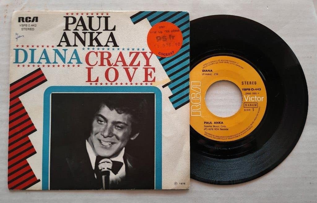 PAUL ANKA - Diana (45t), Enlèvement ou Envoi, Comme neuf, 7 inch, Pop