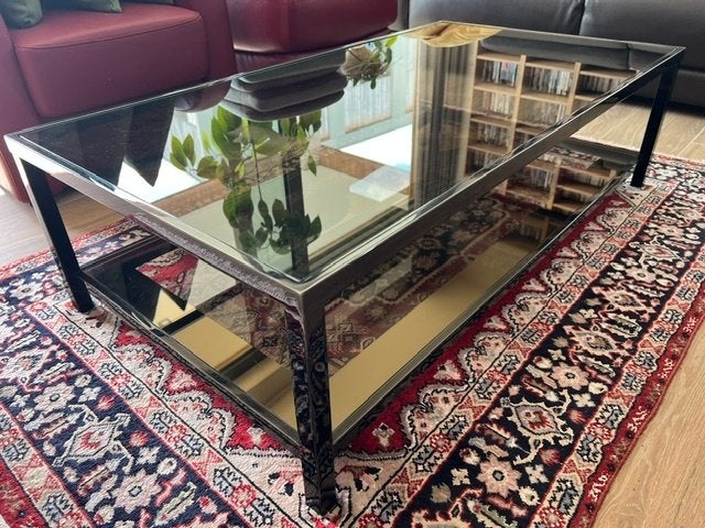 salontafel 130*70*36, Ophalen, 100 tot 150 cm, Modern design vintage tijdloos, 50 tot 100 cm
