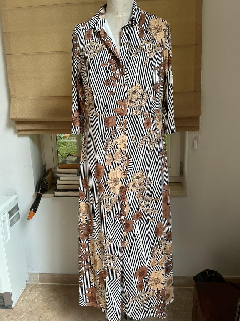 Lang zomerkleedje van K Design maat M (40), Kleding | Dames, Jurken, Zo goed als nieuw, Maat 38/40 (M), Wit, Ophalen of Verzenden