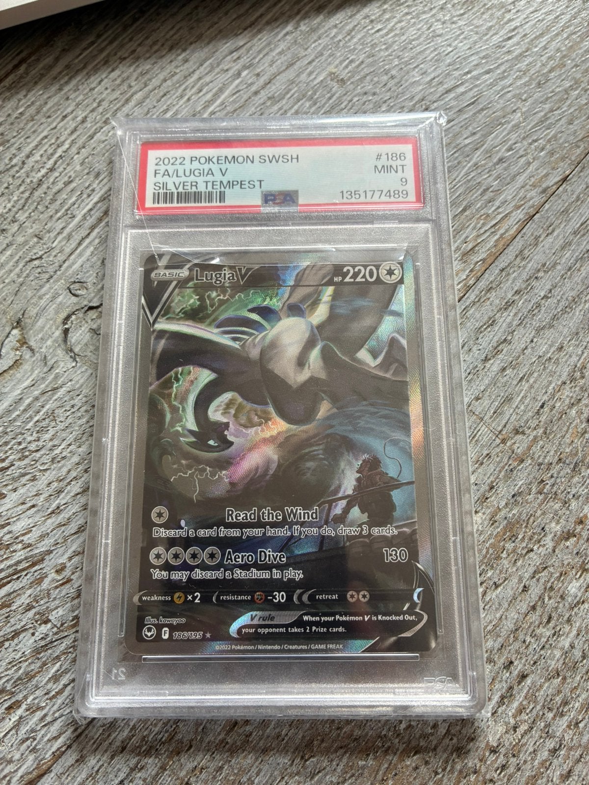 Lugia V 186 PSA 9, Ophalen of Verzenden, Zo goed als nieuw