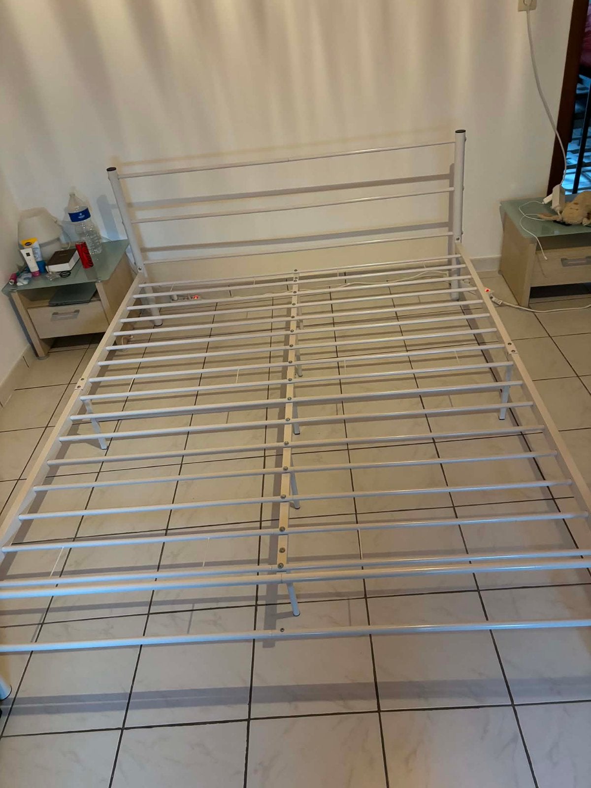 Bed, Huis en Inrichting, Ophalen, Tweepersoons, Zo goed als nieuw, 200 cm