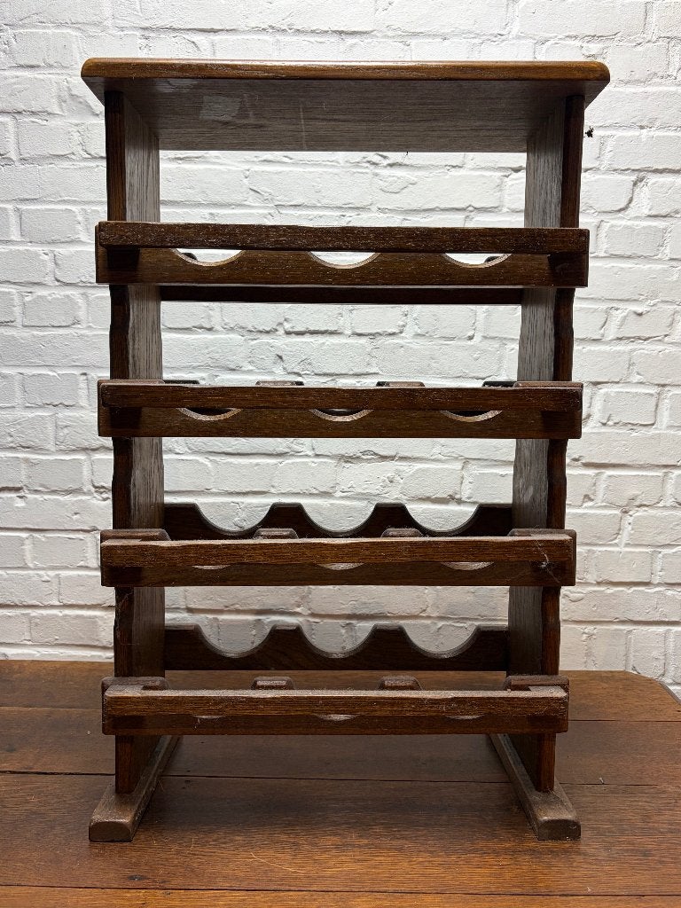 Prachtig vintage houten wijnrek voor 12 flessen, 50 – 75, Enlèvement ou Envoi, Info@denekster.com, Weet ik niet