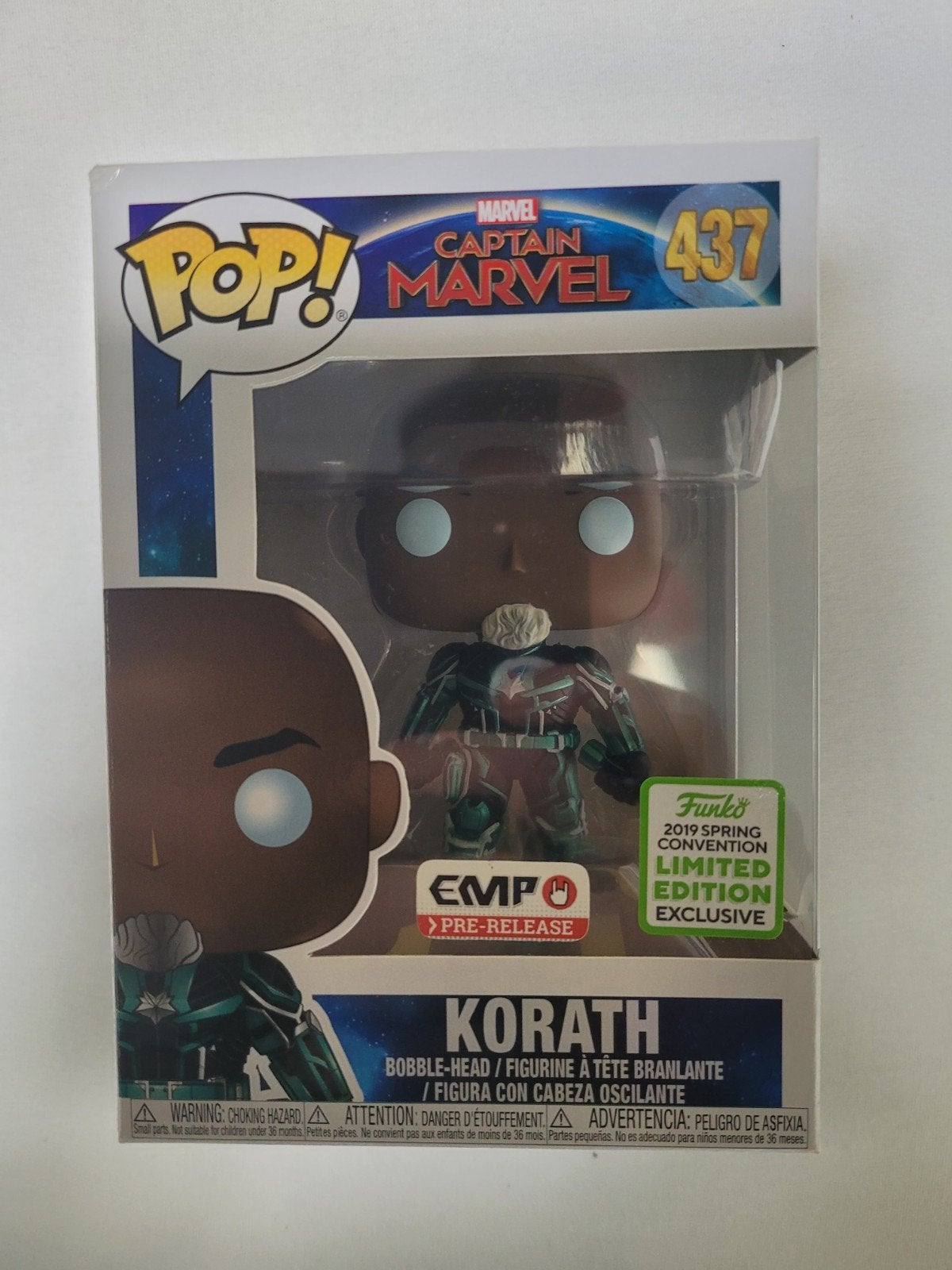 Funko Pop! Marvel Captain Marvel - Korath #437 2019, Verzamelen, Ophalen of Verzenden, Zo goed als nieuw