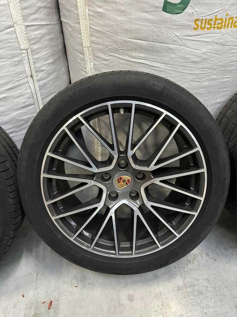 Porsche Spyder velgen 21 inch - Cayenne / Macan, Autos : Pièces & Accessoires, Pneus & Jantes, Pneus et Jantes, 285 mm, Pneus été