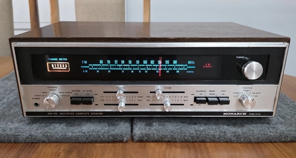 Ampli radio MONARCH GS-55 vintage, Enlèvement, Stéréo