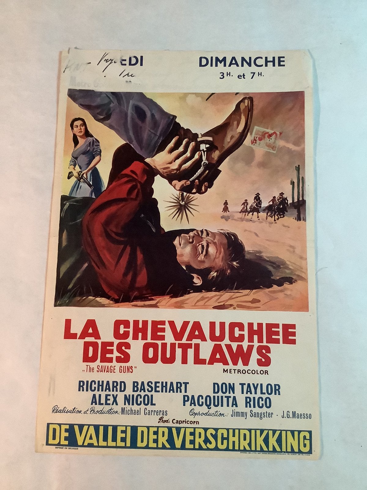 SAVAGE GUNS   FILMPOSTER   36-54 cm   Used, Ophalen of Verzenden
