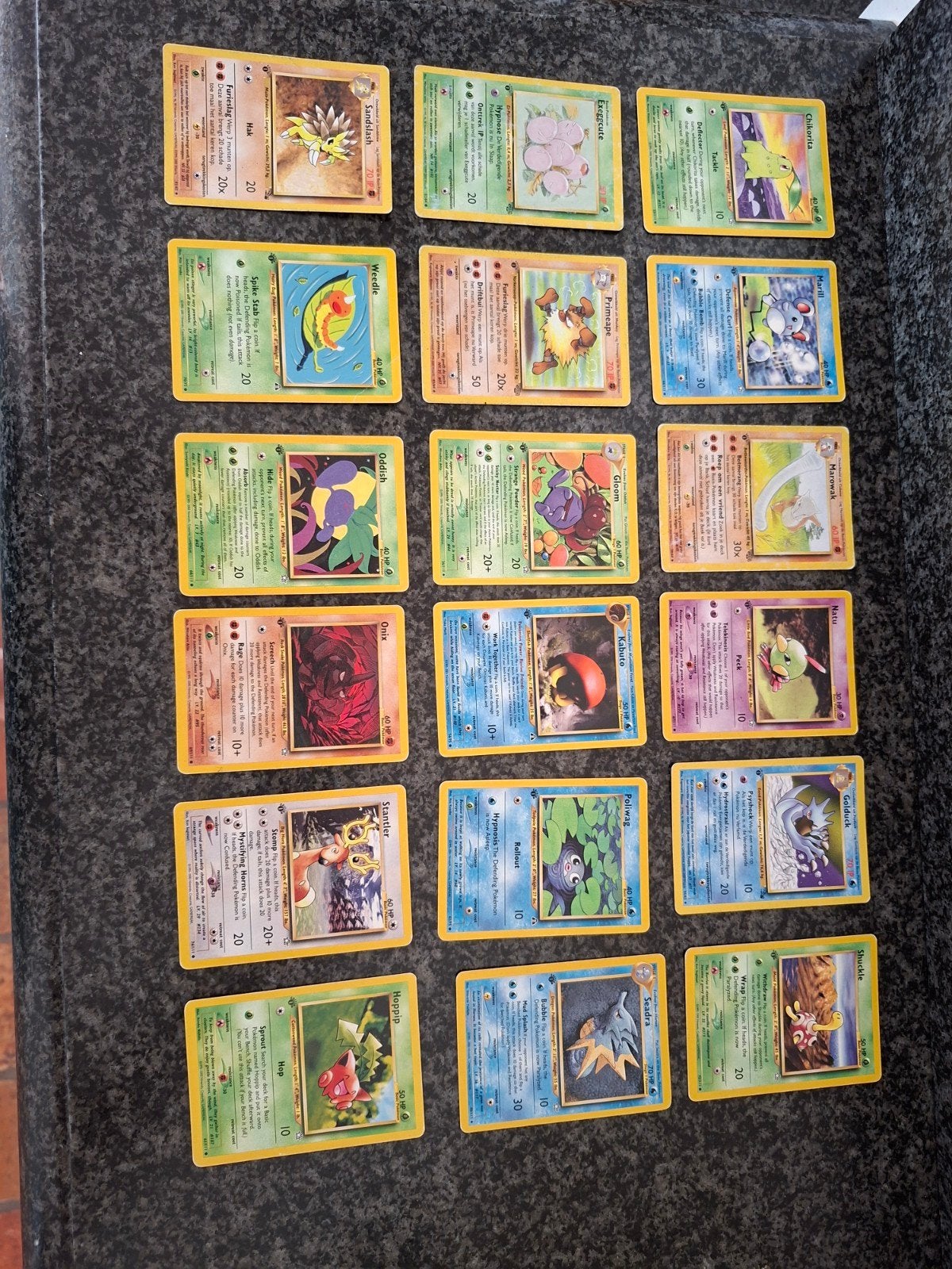 18 oude pokemonkaarten 1e edities, Ophalen, Gebruikt, Meerdere kaarten