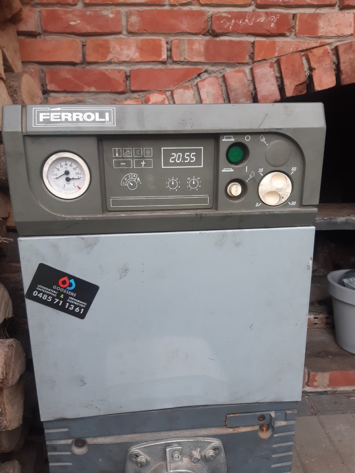 mazoutketel met brander, Bricolage & Construction, Enlèvement ou Envoi, Utilisé
