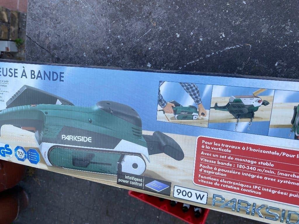 bandschuurmachine - NIEUWSTAAT, Doe-het-zelf en Bouw, Ophalen of Verzenden, Nieuw, 600 tot 1200 watt, Bandschuurmachine