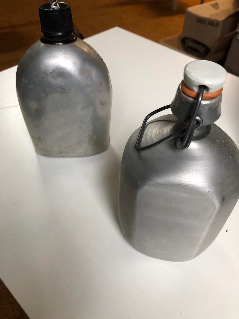 Oude drinkbussen, Ophalen, Gebruikt