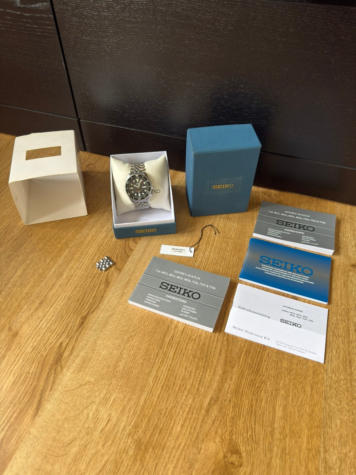 Seiko SKX007J2 Made in Japan, Ophalen, Gebruikt, Seiko