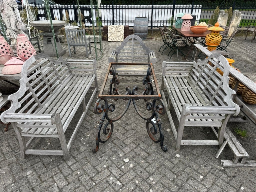 ** OPRUIMING * ANTIEKE TUINMEUBELEN TAFELS STOELEN DECORATIE, Tuin en Terras, Ophalen, Gebruikt, Overige materialen, Tuinset