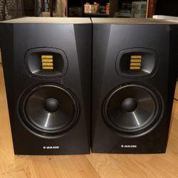 Set adam tv5 monitors, Enlèvement ou Envoi, 60 à 120 watts, Comme neuf, Haut-parleur central